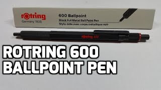 rOtring 600 Ballpoint Pen Unboxing and Review [upl. by Letniuq352]