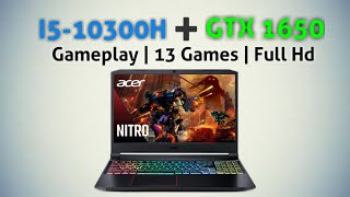 Core i510300H  GeForce GTX 1650 ti  Gameplay in 13 games in Full HD  Acer Nitro 5 [upl. by Fia406]