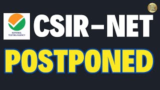 CSIRNET June 2024 Exam Postponed csirnet [upl. by Victoria]