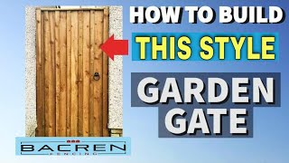 How To Easily Build A Garden Gate For Your Fence In Just Minutes [upl. by Ahab889]