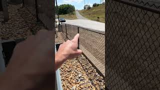 Retaining wall fence how to [upl. by Ardnuyek]