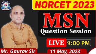 NORCET 2023 Important Questions Session by Mr Gaurav Sir [upl. by Akemrej]