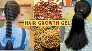 Triple hair growth with Flax seeds amp Fenugreek hair Gel in 30 dayshair [upl. by Weisberg228]