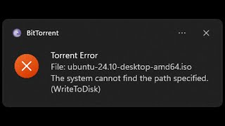 🔀 Torrent write to disk WriteToDisk error  easy fix [upl. by Damien]