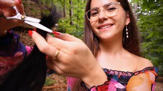 ASMR Friseur im Wald schneidet deine Haare [upl. by Fawcett741]