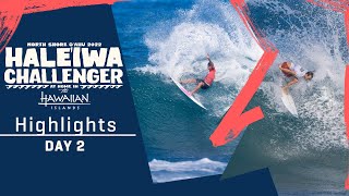 Highlights Day 2  Critical Qualification Movements Plus CT Stars Show And Blow Up At Haleiwa [upl. by Llennahc]