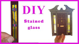 Stained Glass Tutorial for Miniatures  dollhouse [upl. by Hulbard276]