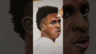 Drawing Vinicius Jr ⚡️🇧🇷 drawing drawingstyles fifa vinicius brazil football [upl. by Ydda]