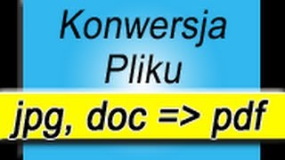 DOC TO PDF Creator Jpg To Pdf Excel To Pdf Convert free konwersja word docx creator [upl. by Clementius470]