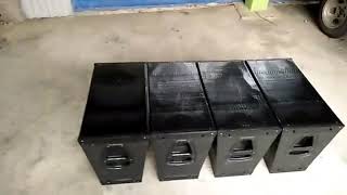 Membuat Box speaker line array mid 10quot model Q1 custom suara jauh part2 [upl. by Carlin]