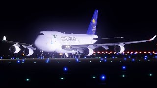 Boeing 747 Despega Confusamente en Medio de la Noche  Vuelo 953 de Saudia Cargo [upl. by Trace]