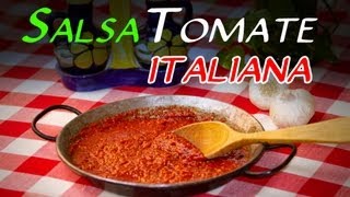 Receta de la Autentica Salsa de Tomate Italiana [upl. by Landmeier550]