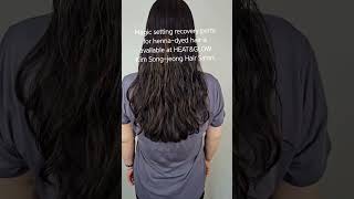 Magic setting recovery perm for hennadyed hair is available at HEATampGLOW Kim Songjeong Hair Salon [upl. by Yerffeg]