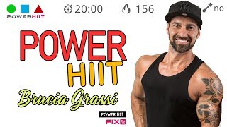 Allenamento Brucia Grassi Power HIIT Total Body A Tempi Crescenti [upl. by Culosio]