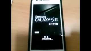 Samsung Galaxy S2 GTI9100 Official Android ICS 403 update Firmware Over The Air FOTA [upl. by Beryl559]