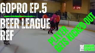 BEER LEAGUE REF CAM player gets KICKED [upl. by Alig]