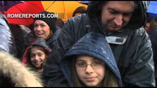 Pope Francis blesses the \bambinelli\ during Sunday Angelus [upl. by Whitver]