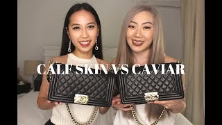 Caviar Vs Calfskin Comparison [upl. by Lekram]