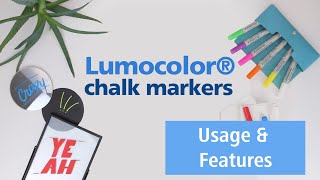 Lumocolor Chalk Marker  Usage amp Features  STAEDTLER [upl. by Asial]