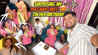 SURPRISING MY PREGNANT WIFE ON HER BIRTHDAY 😍 [upl. by Hollie]