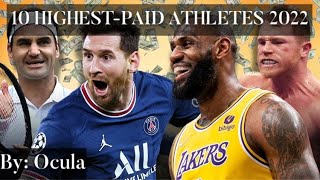 10 HIGHESTPAID ATHLETES 2022 [upl. by Caria]