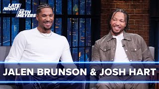 Jalen Brunson and Josh Hart Talk Roommates Show and New Yorkers Opinions on the Knicks [upl. by Lannie]