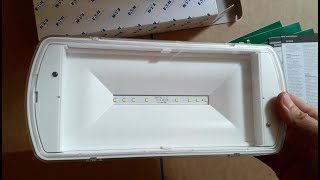 EATON SafeLite LED 27VA 2h IP42 SL2MNM42C2C3A Φωτιστικό ασφαλείας Λευκό [upl. by Sualk483]