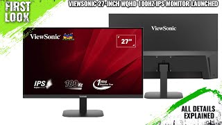 ViewSonic VA27082KMHD 27Inch WQHD IPS Monitor Launched  Explained All Spec Features And More [upl. by Orpheus954]