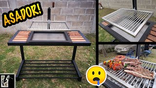 Cómo hacer un asador MODERNO  Parrilla para asar [upl. by Enrika]