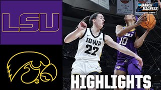 NCAA Tournament Elite 8 LSU Tigers vs Iowa Hawkeyes  Full Game Highlights [upl. by Lennod158]