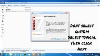 How to install EndNote X7 in Windows 71011 [upl. by Yentruok]