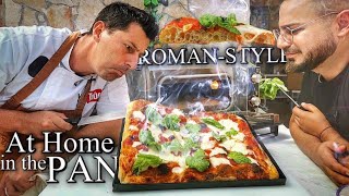 Homemade PIZZA ROMASTYLE in the Pan  Perfect Easy Recipe [upl. by Drareg]