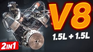 We turn 2 Lada inline4s into a V8 [upl. by Eahsed422]