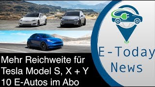 Reichweitenplus für Tesla Model S X  Y Neue Garantiebedingungen I EAutoAbo I Taycan 150kmhTest [upl. by Anjanette]