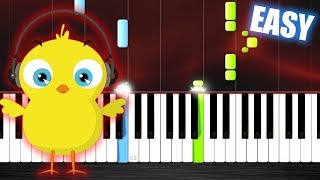 PULCINO PIO  El Pollito Pio  EASY Piano Tutorial by PlutaX [upl. by Kemppe]