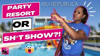 🥳 Riu Republica Punta Cana  The TRUTH Party Resort or Hot Mess [upl. by Kerat886]