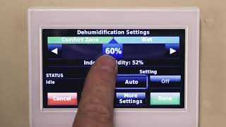 How to Change the Dehumidification Setting on Honeywell Thermostat [upl. by Revlys]