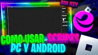 NUEVO EJECUTOR SIN KEY PARA ANDROID Y PC 2024  COMO USAR SCRIPTS EN ROBLOX [upl. by Aicirtal522]