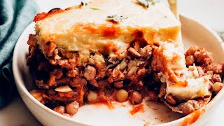 Easy Vegan Moussaka  Minimalist Baker Recipes [upl. by Nickelsen719]