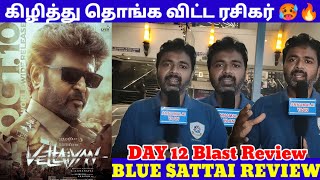 Vijayக்கு எதிரி Vijay Fans தான் 🤬  Vettaiyan Day 12 Blue Sattai Review [upl. by Yerocal]