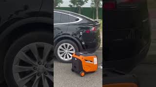 portable generator charg ing EV car [upl. by Halette]