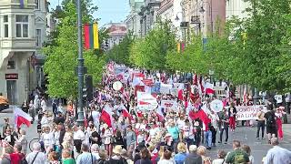 Parada polskości w Wilnie 20240504 nie cały pochód  Lietuvos lenkų eisena ne pilnas video [upl. by Lexie643]