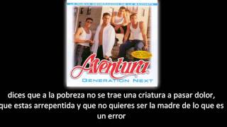 Aventura  No lo perdona Dios lyric  letra [upl. by Morgen]