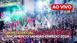 AO VIVO CARNAVAL 2024  LANÇAMENTO DOS SAMBAS  ESPECIAL [upl. by Tem]