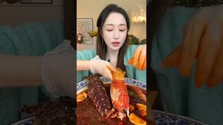 Asmr Boiled Seafood  Lobsters Scallops mukbang [upl. by Enellek]