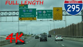 ⁴ᴷ Interstate 295 PANJDE Philadelphia Bypass southboundinner loop 4K VIDEO [upl. by Oinotnaesoj]