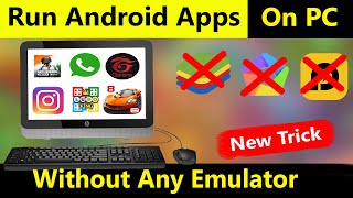 How to run android apps on your pc Without using any software [upl. by Assetak104]