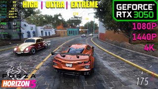 RTX 3050  Forza Horizon 5  1080p 1440p 4K [upl. by Nnylaehs118]