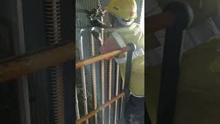 Economiser coil installation Economiser short shortvideo boiler [upl. by Nodyarg]