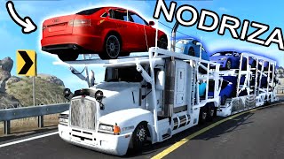 Kenworth T600 NODRIZA Automotriz Transportando Audi y BMW Mapa Mexico  American Truck Simulator [upl. by Nuawaj]